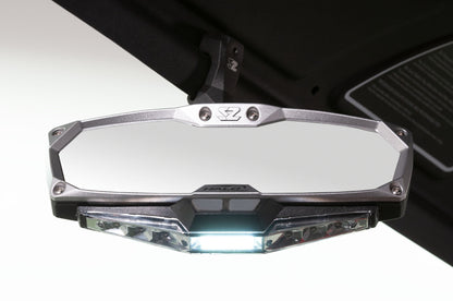 Seizmik Halo-RA LED Rearview Mirror with Cast Aluminum Bezel 2 inch and 1.875 inch Round Tube ROPS - Mirrors