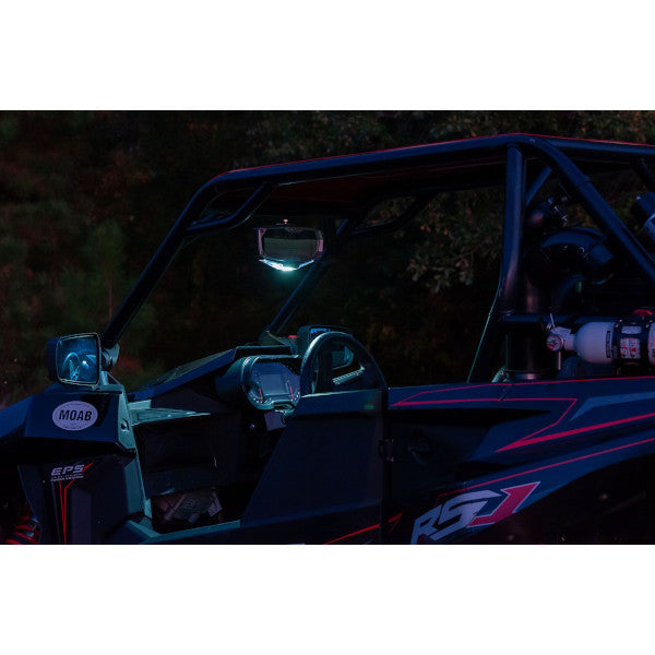 Seizmik Halo-RA LED Rearview Mirror with Cast Aluminum Bezel- Can-Am Defender