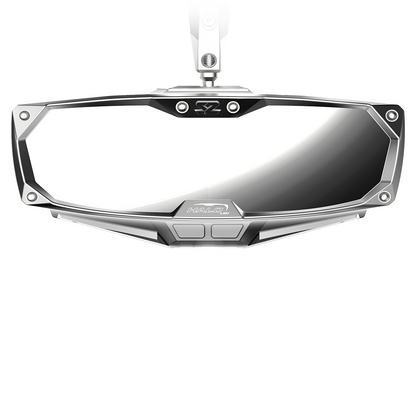 Seizmik Halo-RA LED Rearview Mirror with Cast Aluminum Bezel- Polaris Pro-Fit Header Panel - Mirrors
