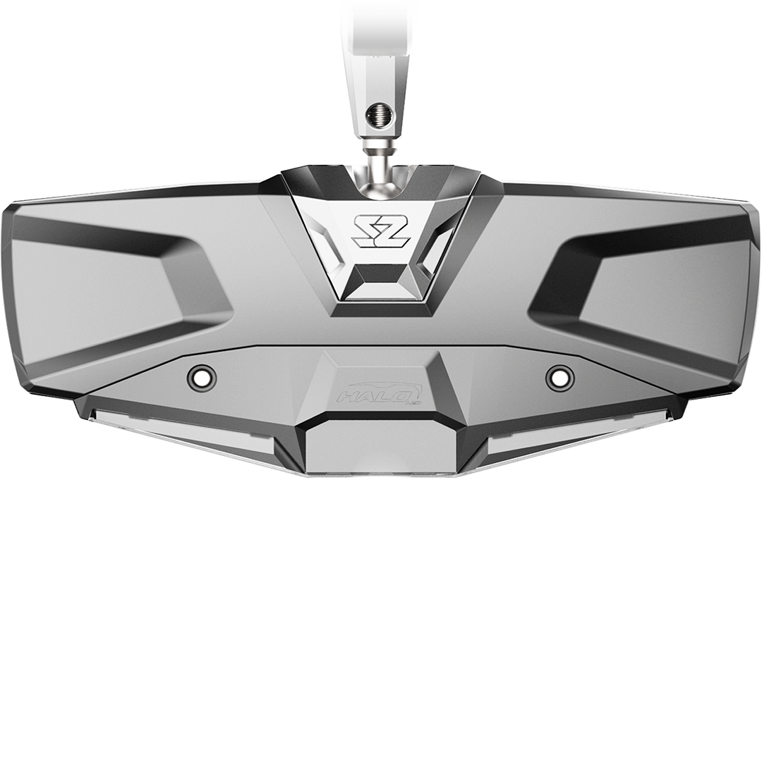 Seizmik Halo-RA LED Rearview Mirror with Cast Aluminum Bezel- Polaris Pro-Fit Header Panel - Mirrors