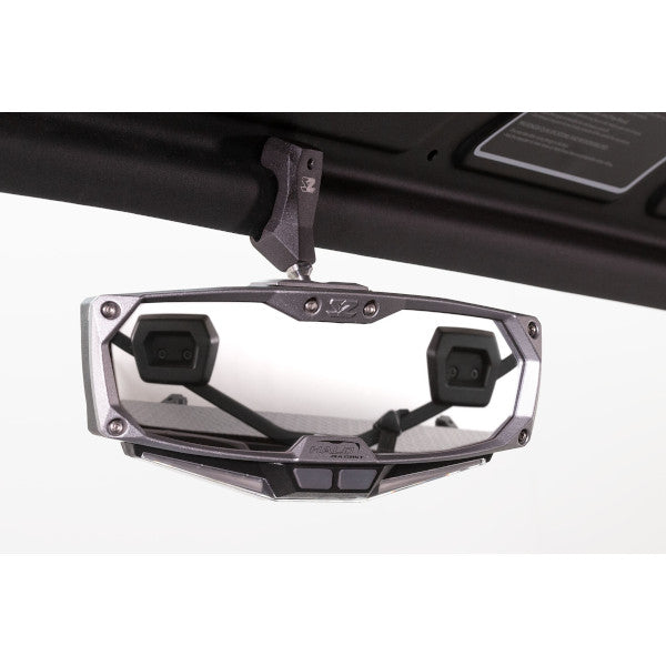 Seizmik Halo-RA LED Rearview Mirror with Cast Aluminum Bezel- Polaris Pro-Fit Header Panel