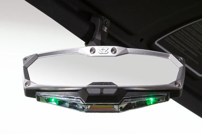 Seizmik Halo-RA LED Rearview Mirror with Cast Aluminum Bezel- Polaris Pro-Fit Header Panel - Mirrors