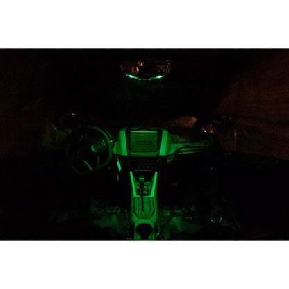 Seizmik Halo-RA LED Rearview Mirror with Cast Aluminum Bezel- Polaris Pro-Fit Header Panel