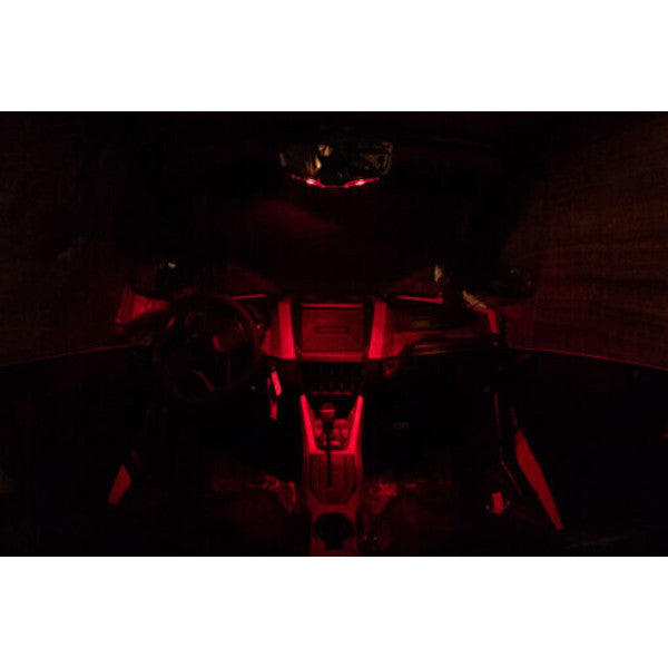 Seizmik Halo-RA LED Rearview Mirror with Cast Aluminum Bezel- Polaris Pro-Fit Header Panel