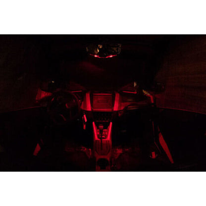 Seizmik Halo-RA LED Rearview Mirror with Cast Aluminum Bezel- Polaris Pro-Fit Header Panel