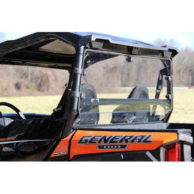 Seizmik Hard Rear Windshield Uncoated Poly for Polaris General - Windshields