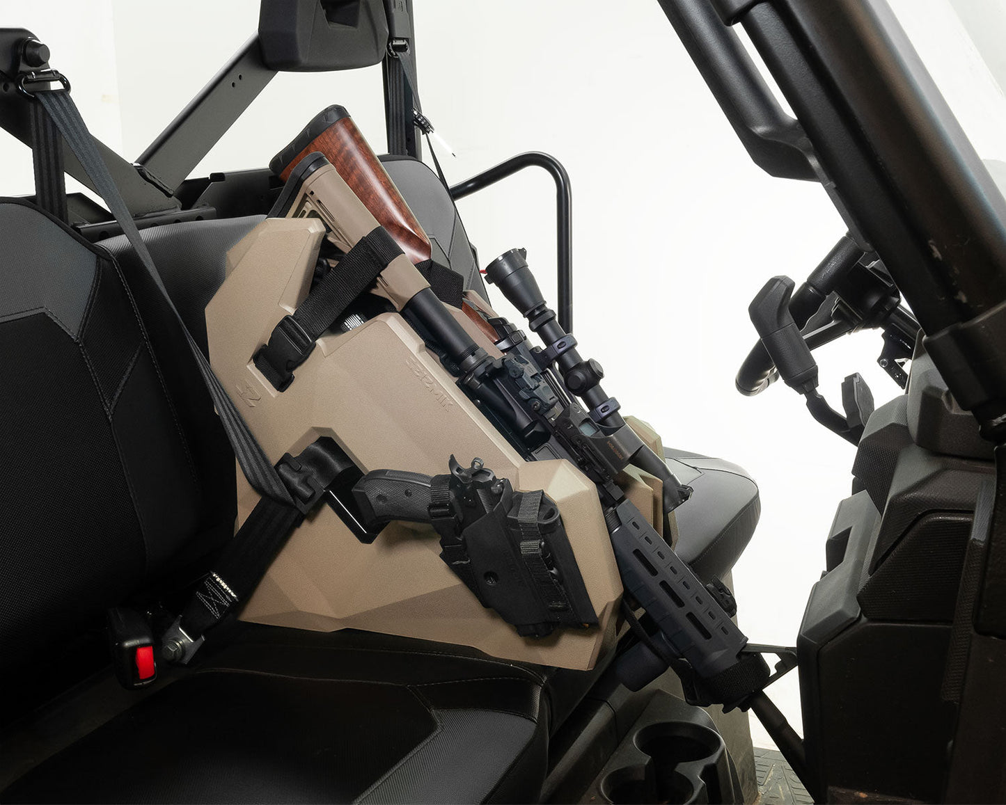 Seizmik ICOS2 AR - In Cab on Seat Gun Holder - Storage Options