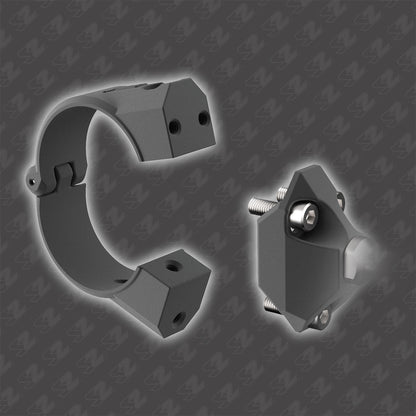 Seizmik Photon Side View Mirror with Cast Aluminum Body & Bezel - 2 or 1.875 Inch Round Tube (Pair) - Mirrors