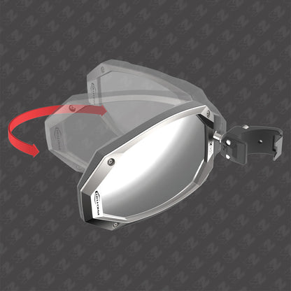 Seizmik Photon Side View Mirror with Cast Aluminum Body & Bezel - Pro-Fit/Profiled (Pair) - Mirrors