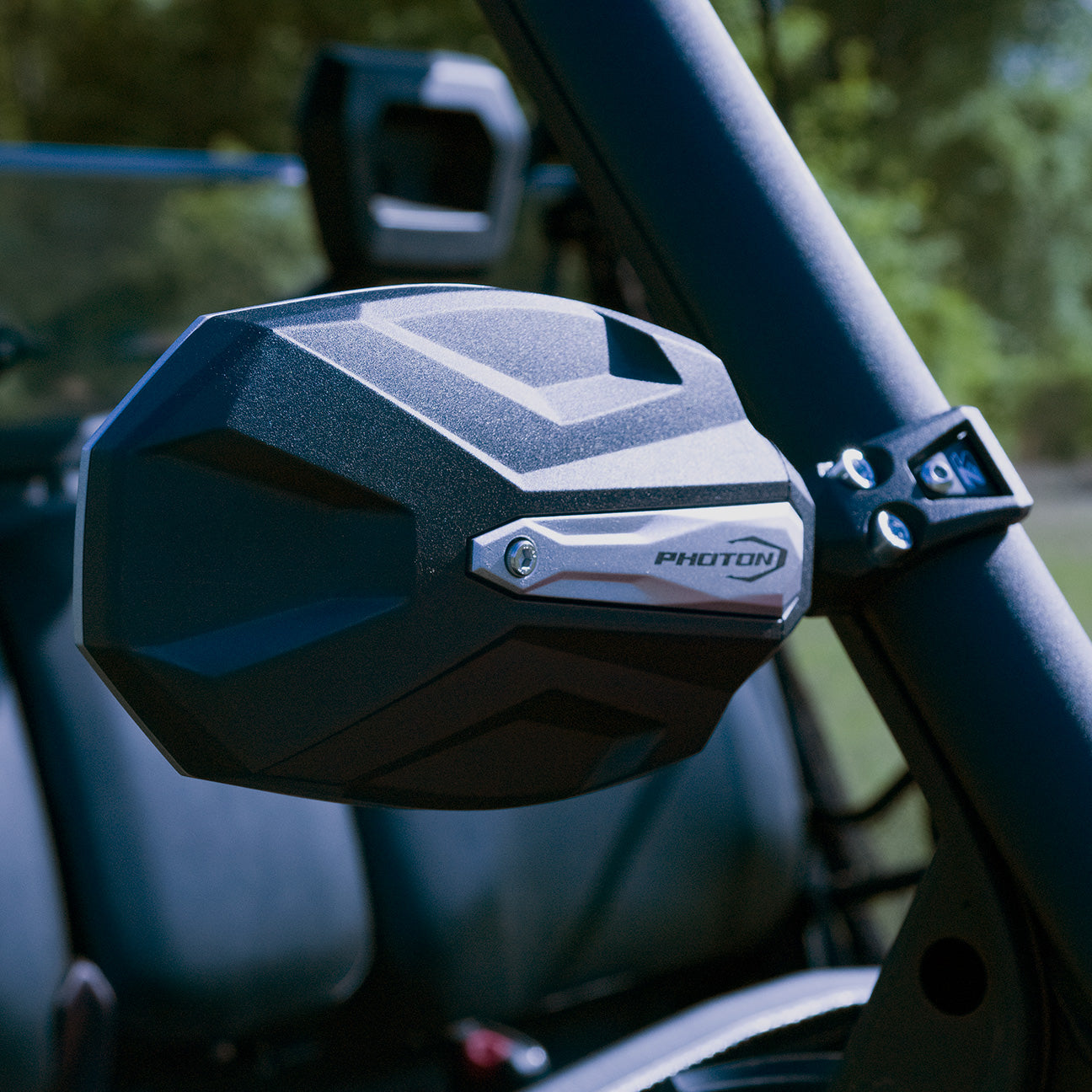 Seizmik Photon Side View Mirror with Cast Aluminum Body & Bezel - Pro-Fit/Profiled (Pair) - Mirrors