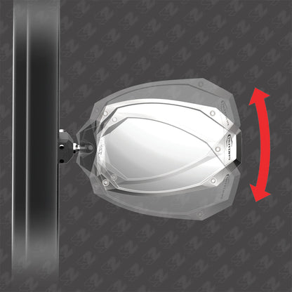 Seizmik Photon Side View Mirror with Cast Aluminum Body & Bezel - Pro-Fit/Profiled (Pair) - Mirrors