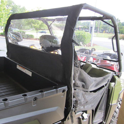 Seizmik Soft Rear Windshield & Dust Panel- Polaris Full Size Ranger and Bobcat - Windshields