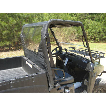 Seizmik Soft Rear Windshield & Soft Top Kit- Polaris Midsize Round Tube Ranger