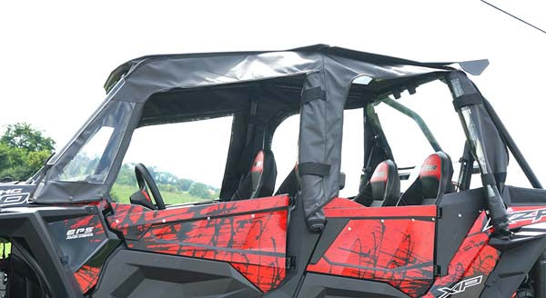 Seizmik Soft Upper Doors Rear Window and Roof with Zipper- Polaris RZR XP 4 1000 XP 4 Turbo