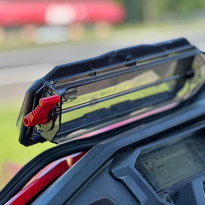 Seizmik Toolless Versa-Vent Scratch Resistant Hard Coated Windshield for Honda Pioneer 1000