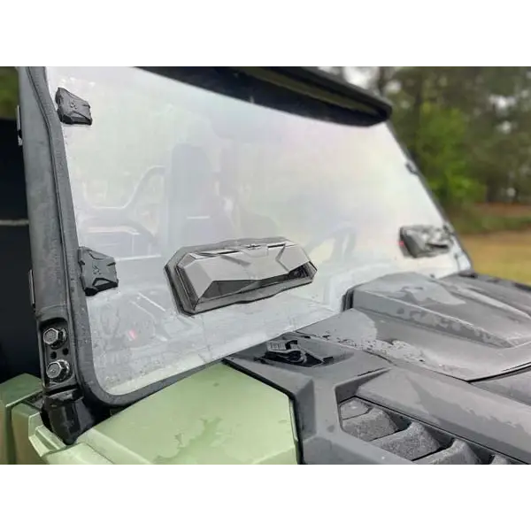 Seizmik Toolless Versa-Vent Scratch Resistant Hard Coated Windshield for Yamaha RMAX (2 in ROPS) - Windshields