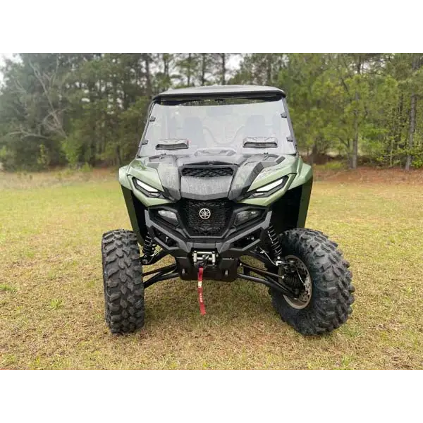 Seizmik Toolless Versa-Vent Scratch Resistant Hard Coated Windshield for Yamaha RMAX (2 in ROPS) - Windshields