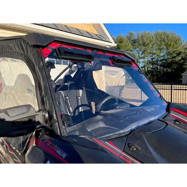 Seizmik Toolless Versa-Vent Scratch Resistant Hard Coated Windshield for Kawasaki KRX 1000 - Windshields