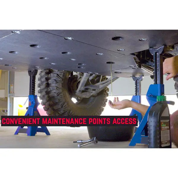 Seizmik UHMW Skid Plate with Rock Sliders Kit Polaris RZR XP 1000 - Turbo 4 Seater - Skid Plates