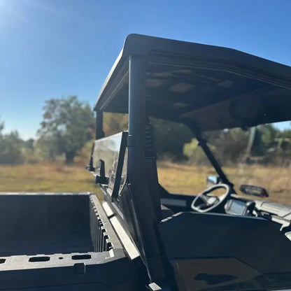 Seizmik UV Resistant Polycarbonate Rear Folding Windshield for Kawasaki Ridge Ranch Edition - Windshields