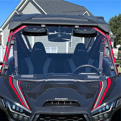 Seizmik Windshield Versa-Vent (Hard Coated Poly) Kawasaki KRX 1000