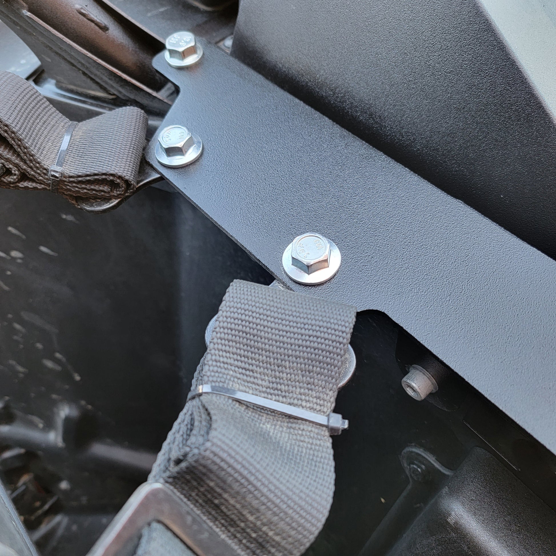 Shoulder Harness Mounting Kit for Kawasaki KRX 1000 - Black - Brackets and Mounts