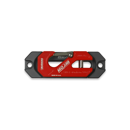 Side By Side / UTV Aluminum Recessed Winch Shackle with Fairlead Kit. (LIFE TIME WARRANTY*) - Red - Winch Shackle