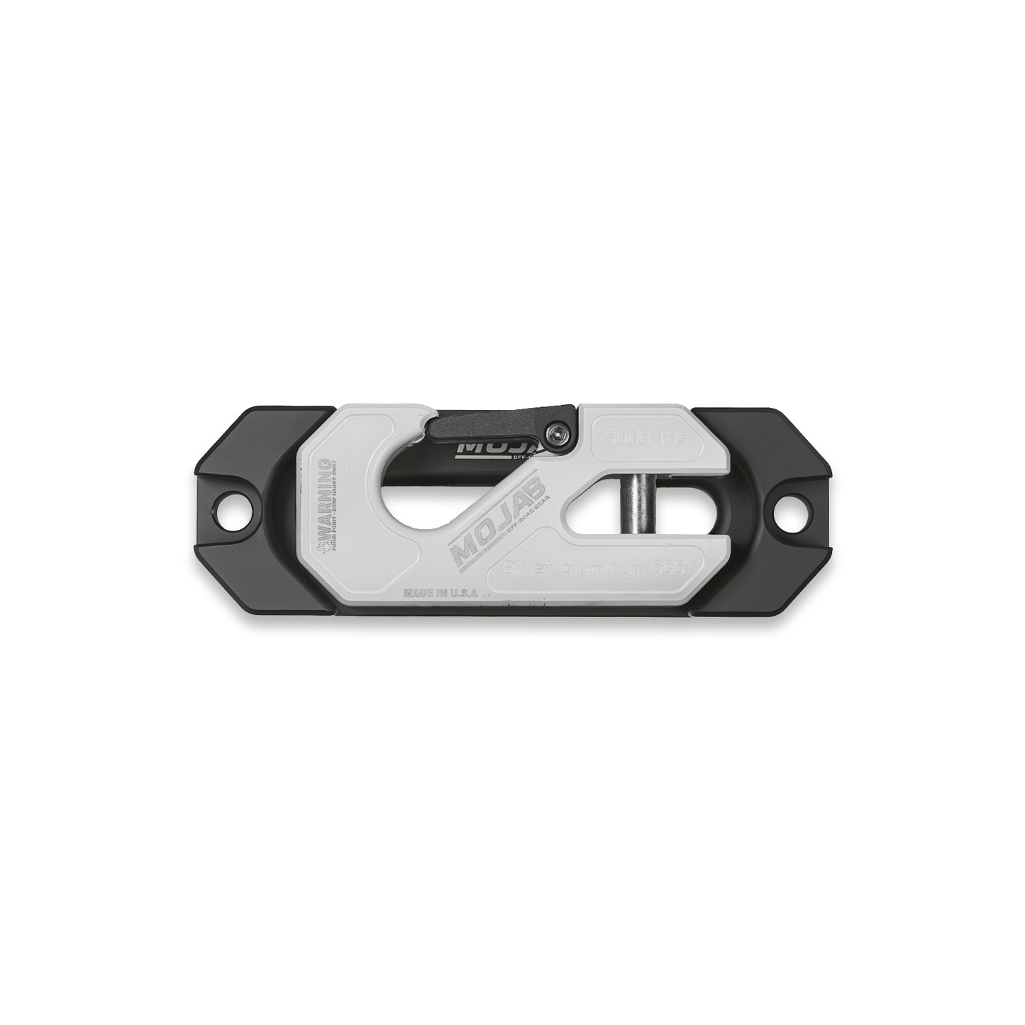 Side By Side / UTV Aluminum Recessed Winch Shackle with Fairlead Kit. (LIFE TIME WARRANTY*) - White - Winch Shackle