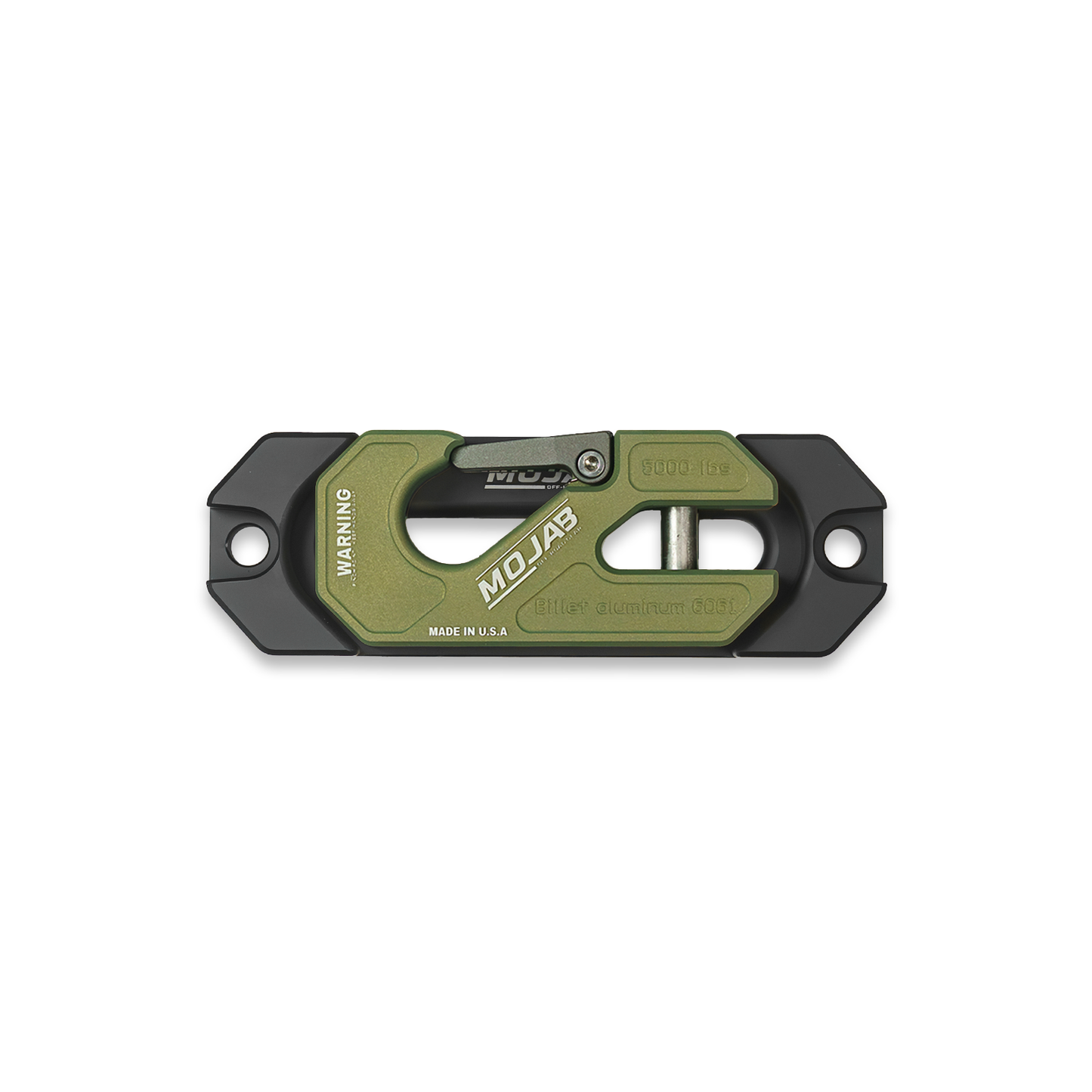 Side By Side / UTV Aluminum Recessed Winch Shackle with Fairlead Kit. (LIFE TIME WARRANTY*) - Winch Shackle