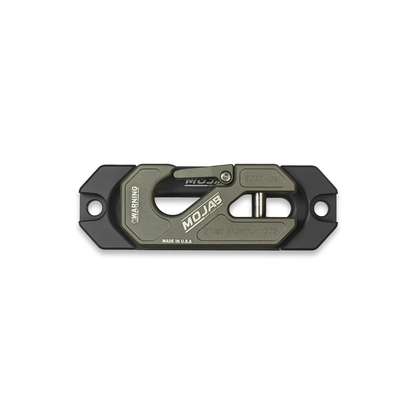 Side By Side / UTV Aluminum Recessed Winch Shackle with Fairlead Kit. (LIFE TIME WARRANTY*) - Gray - Winch Shackle