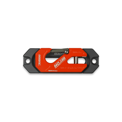 Side By Side / UTV Aluminum Recessed Winch Shackle with Fairlead Kit. (LIFE TIME WARRANTY*) - Orange - Winch Shackle