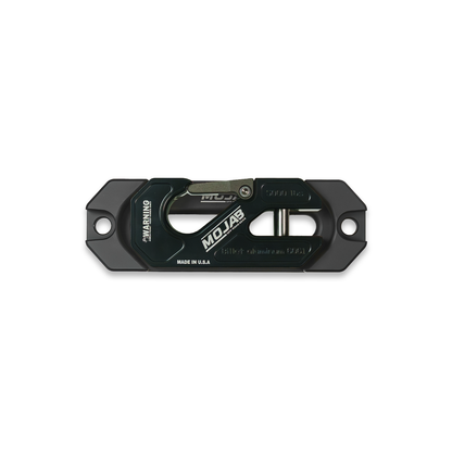 Side By Side / UTV Aluminum Recessed Winch Shackle with Fairlead Kit. (LIFE TIME WARRANTY*) - Black - Winch Shackle