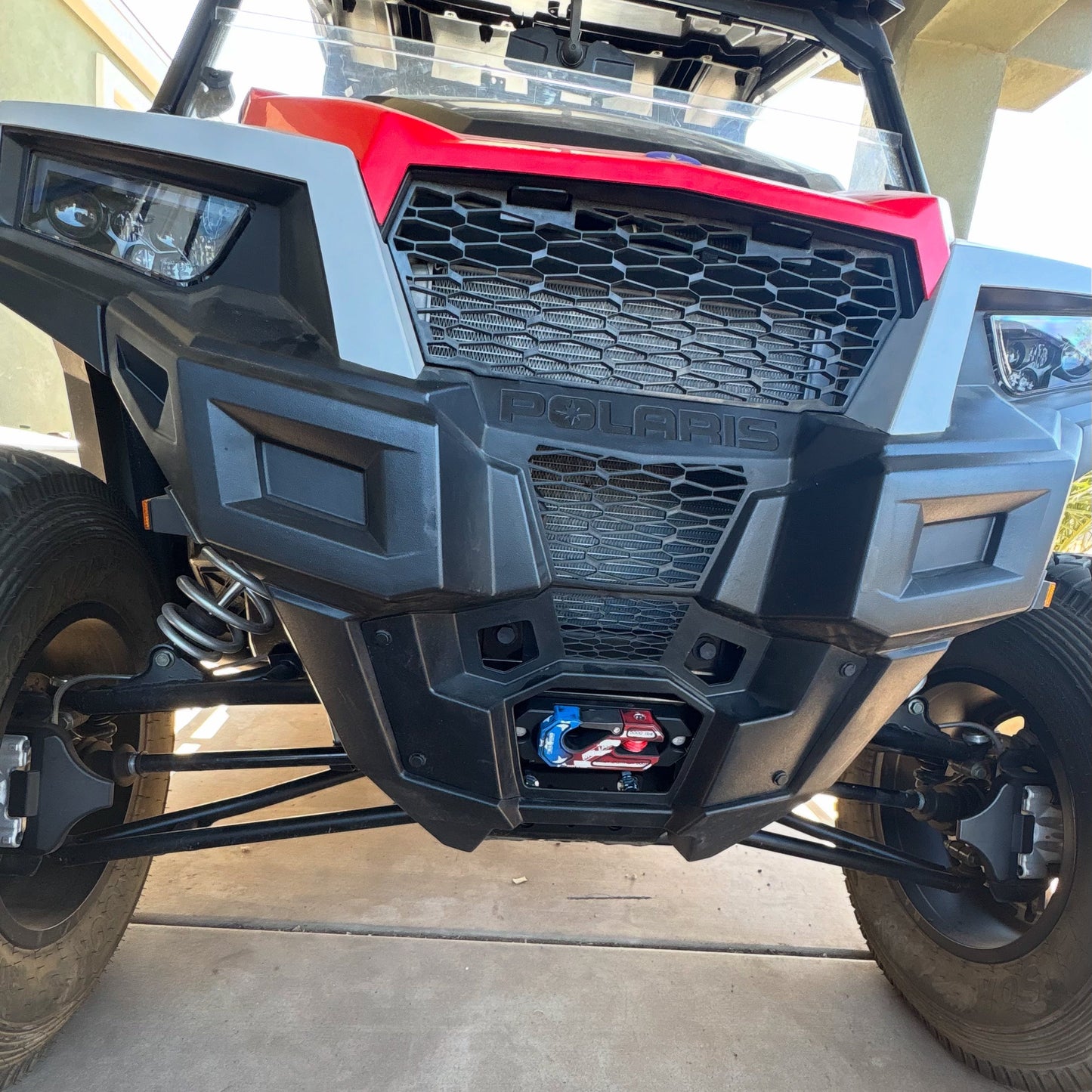 Side By Side / UTV Aluminum Recessed Winch Shackle with Fairlead Kit. (LIFE TIME WARRANTY*) - Winch Shackle