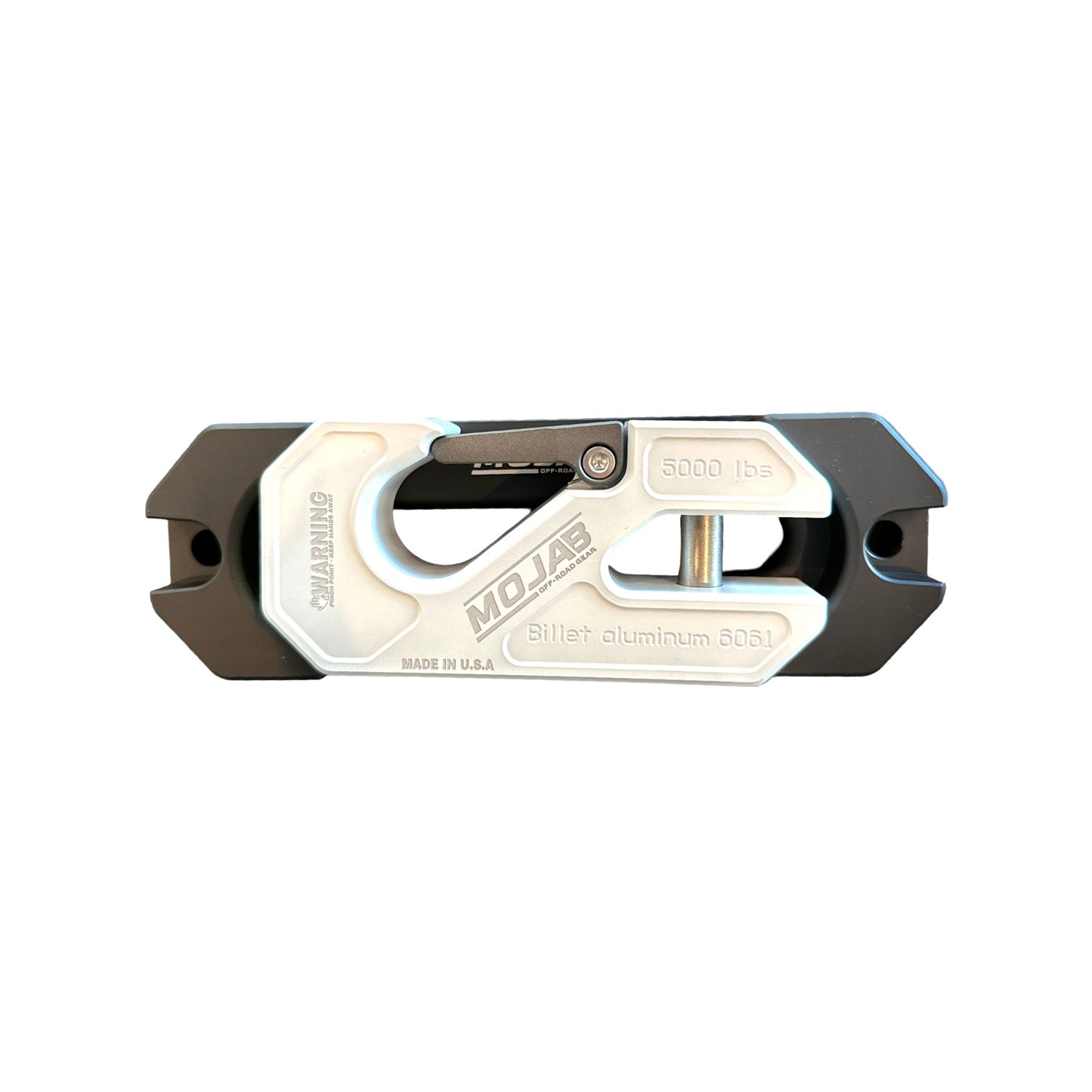 Side By Side / UTV Aluminum Recessed Winch Shackle with Fairlead Kit. (LIFE TIME WARRANTY*) - Raw Aluminum (Uncoated