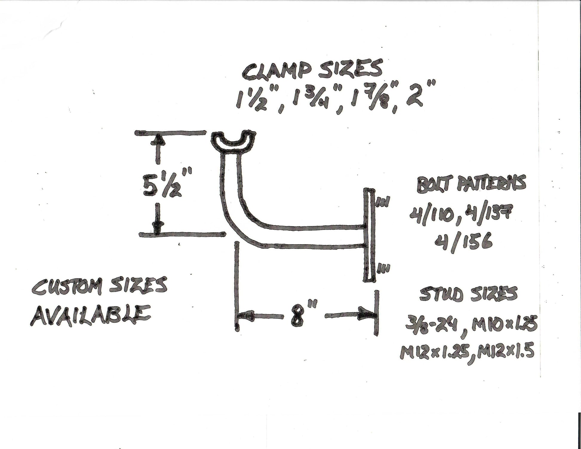 Single Clamp Spare Tire Mount - Spare Tire Mounts