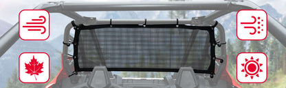 Soft Rear Window Net & Spare Tire Carrier for Polaris RZR PRO XP 2020-2023