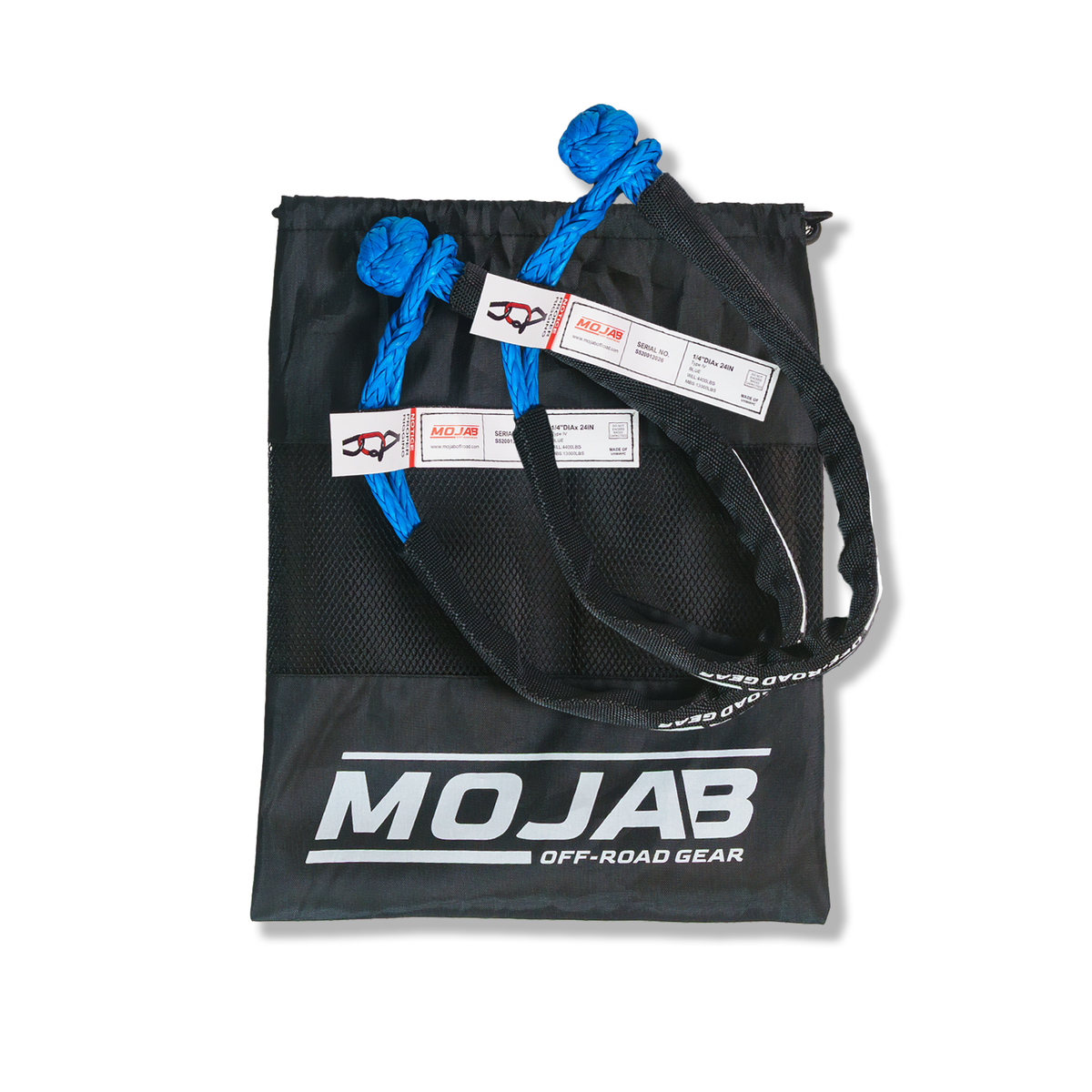 Soft Shackle 1/4’’ x 24’’ Set of 2 Shackles - Blue - Kinetic rope
