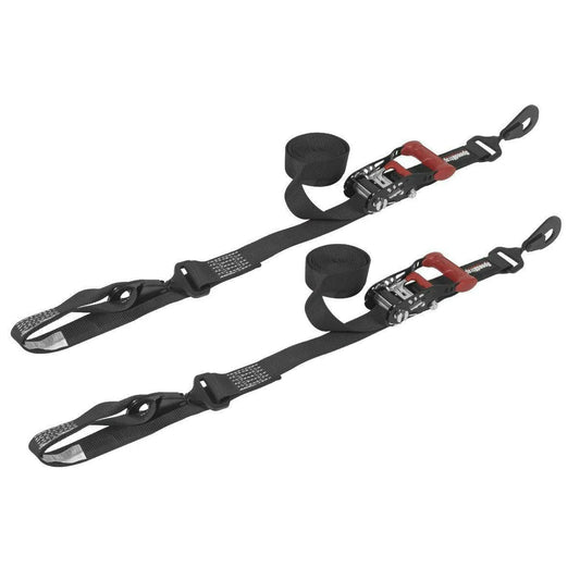 1.5"x10' Ratchet Tie Down with Soft-Tie (2 Pack)