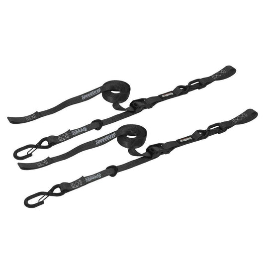 1"x10' Cam-Lock Tie Down with Snap S Hooks and Soft-Tie (2 Pack)