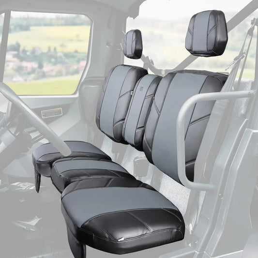 Split Bench Seat Covers Leather for Can Am Defender