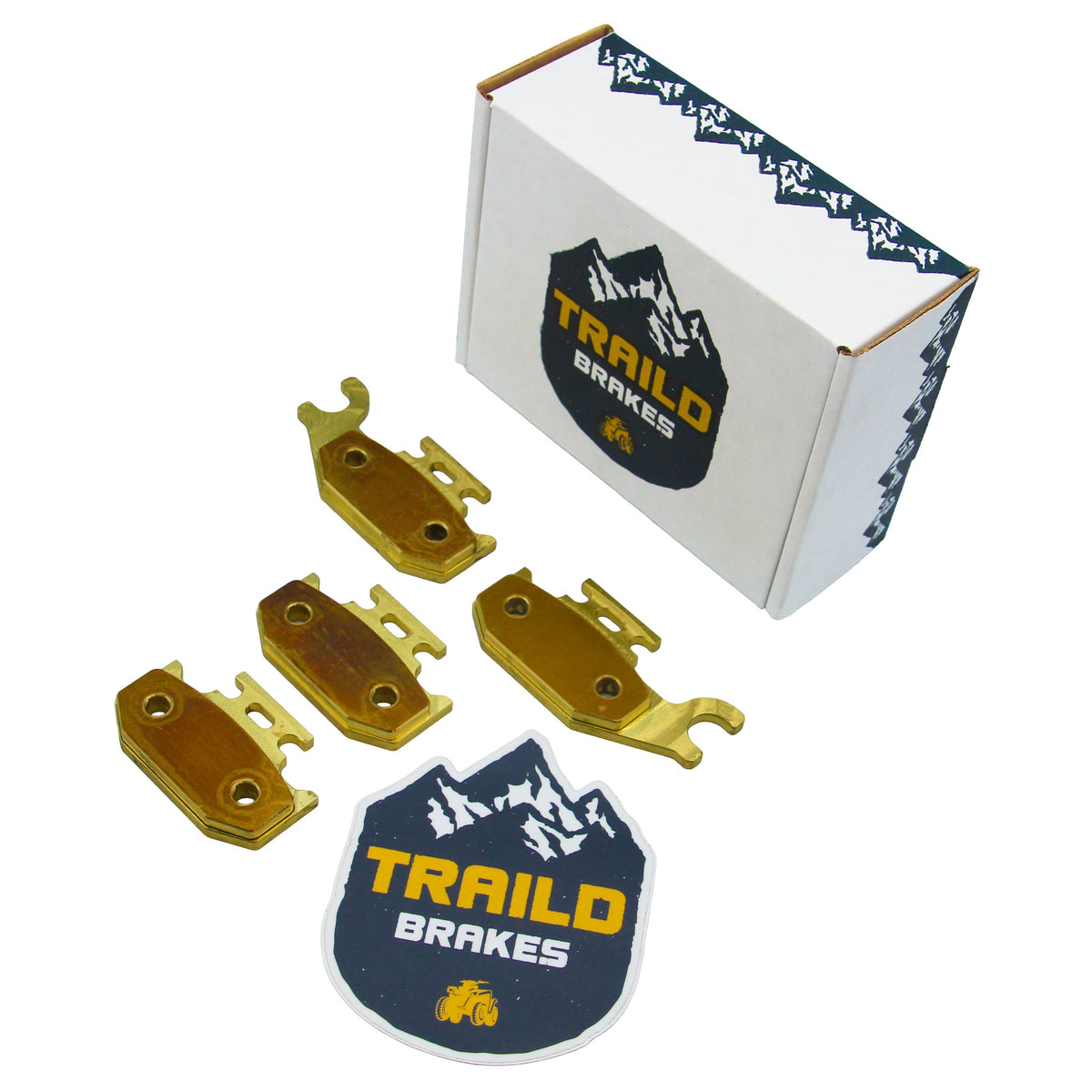 Suzuki King Quad LTA/LTF 400/450/500/700/750 2005-2026 Brass Brake Pad Set - Vehicle Parts & Accessories