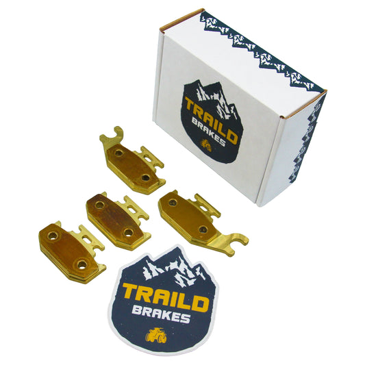 Suzuki King Quad LTA/LTF 400/450/500/700/750 2005-2026 Brass Brake Pad Set - Vehicle Parts & Accessories