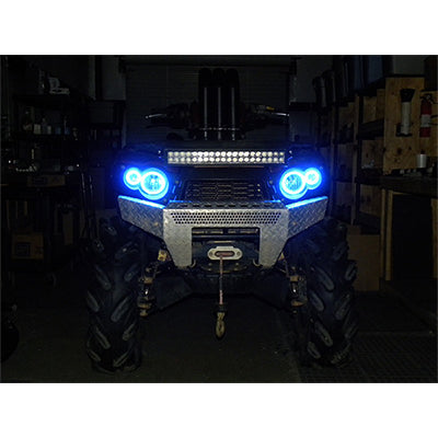 SYA Angel Eyes LED Kit for Kawasaki Brute Force 650 650i and 750i 05-11 - Red - Lighting