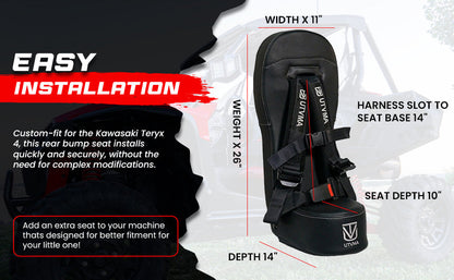 Teryx 4 Rear Bump Seat (2012+) - Bump Seat