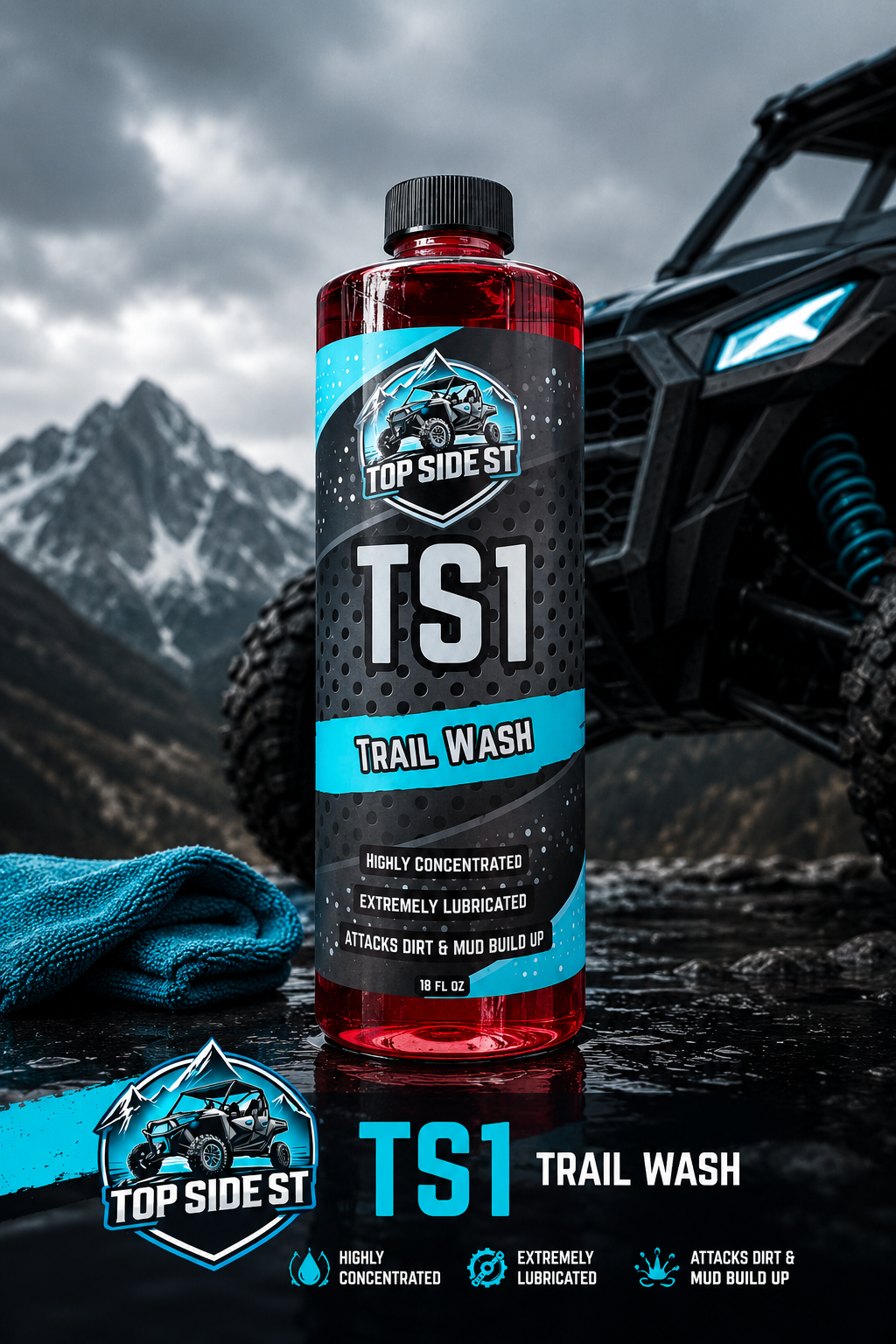 TopSideST TS1 UTV Trail Wash - Cleaning Supplies