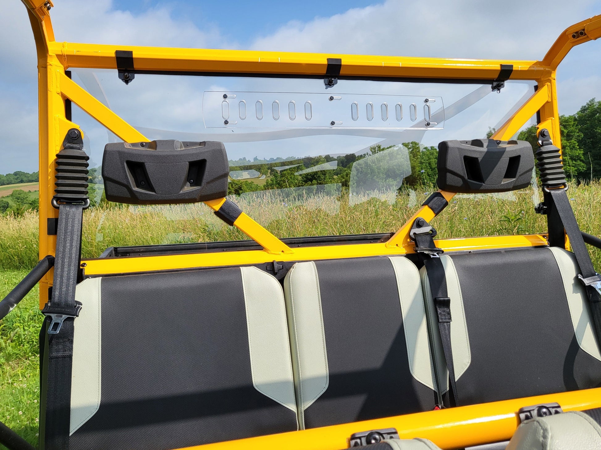 Tracker Off Road 800SX Crew - 1-Piece Polycarbonate Back Panel - Back Panel