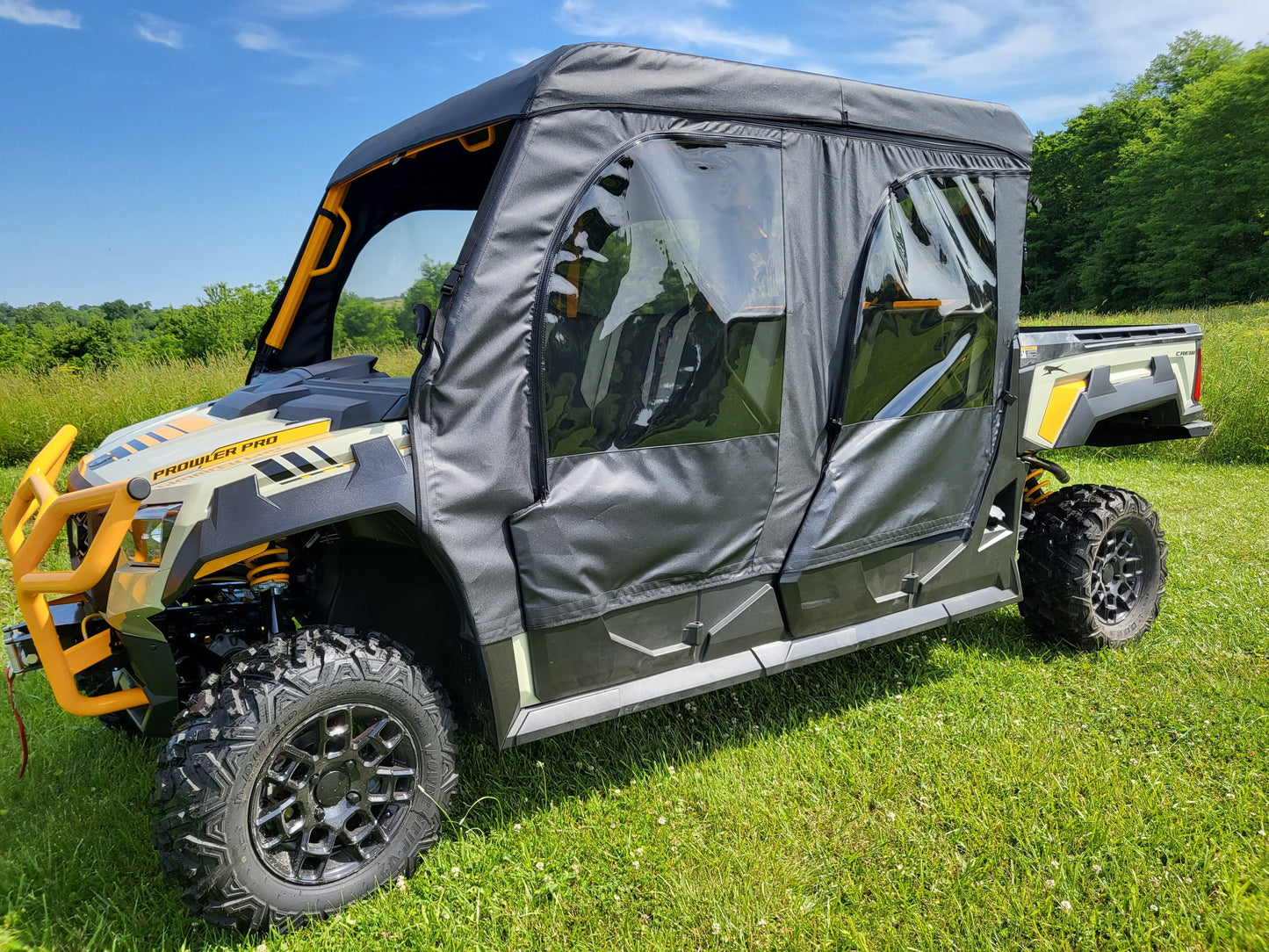 Tracker Off Road 800SX Crew - Full Cab Enclosure for Hard Windshield (Upper Doors) - Full Cab Enclosure