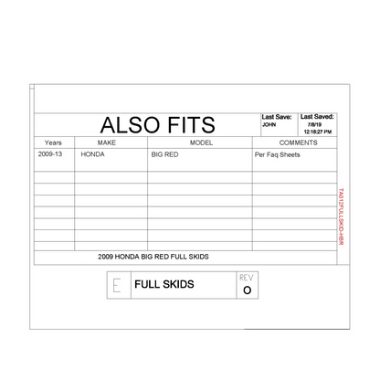 Trail Armor 2009 - 2013 Honda Big Red Full Skids - Skid Plates