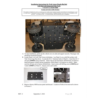 Trail Armor 2009 - 2013 Honda Big Red Full Skids - Skid Plates