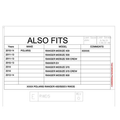 Trail Armor 2010 - 2014 Ranger Midsize 400 500 EV 800 570 Rear Window Dust Shield Kit - 2010 - 2014 - Windshields